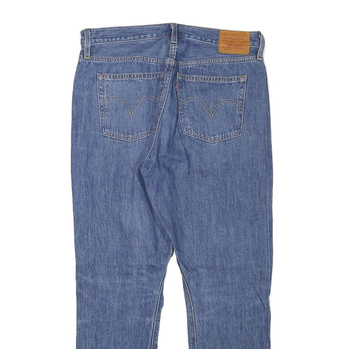 LEVI'S 501S Womens Jeans Blue Slim Skinny Denim W30 L28 Distressed