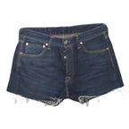 LEVI'S Womens Denim Blue Cut-Off Shorts L W31 Distressed Hem Casual
