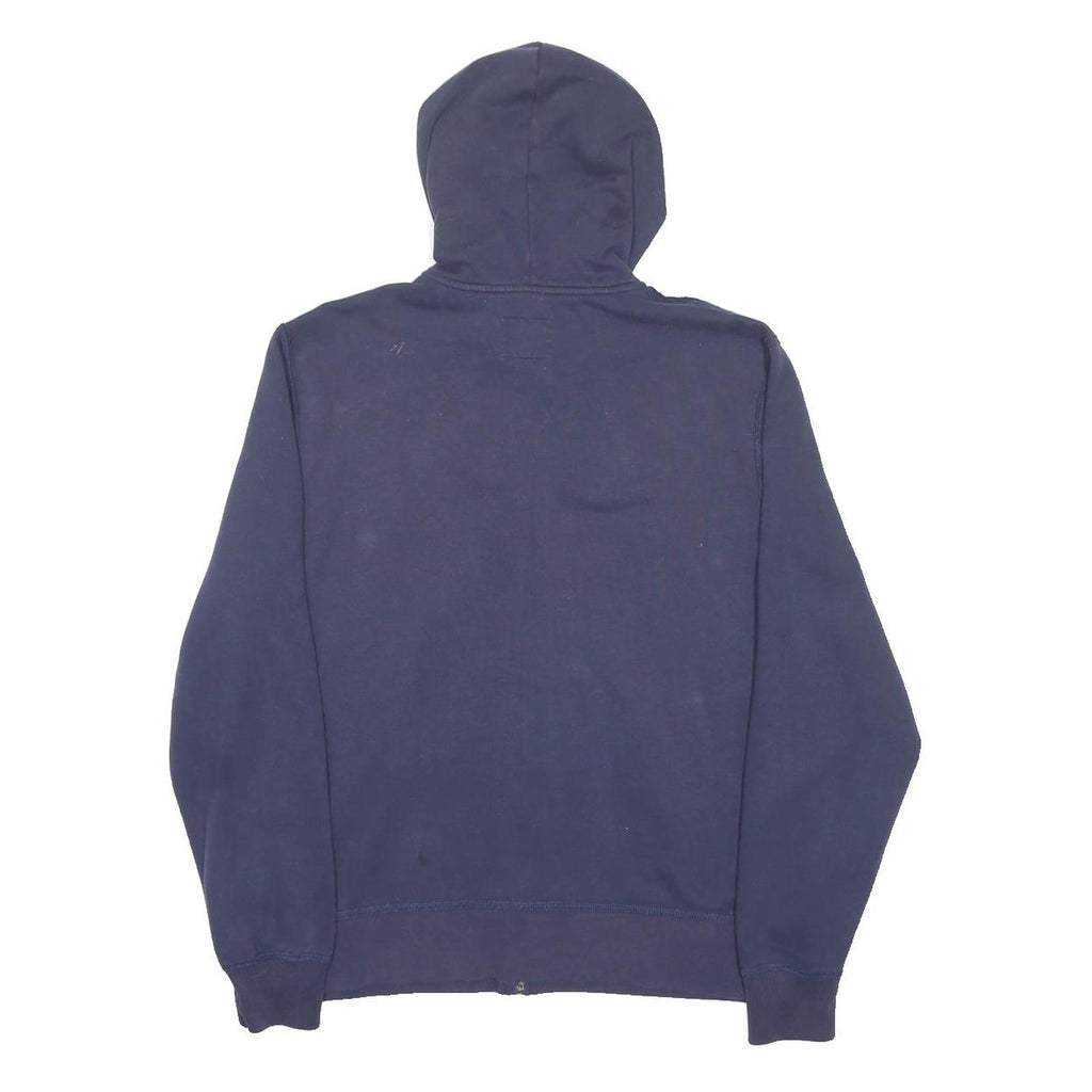 ABERCROMBIE & FITCH Mens Navy Blue Zip Hoodie XL Cotton Blend Casual Sweatshirt