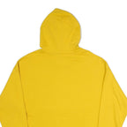 CHAMPION Womens Yellow Pullover Hoodie M Classic Logo Cotton Blend