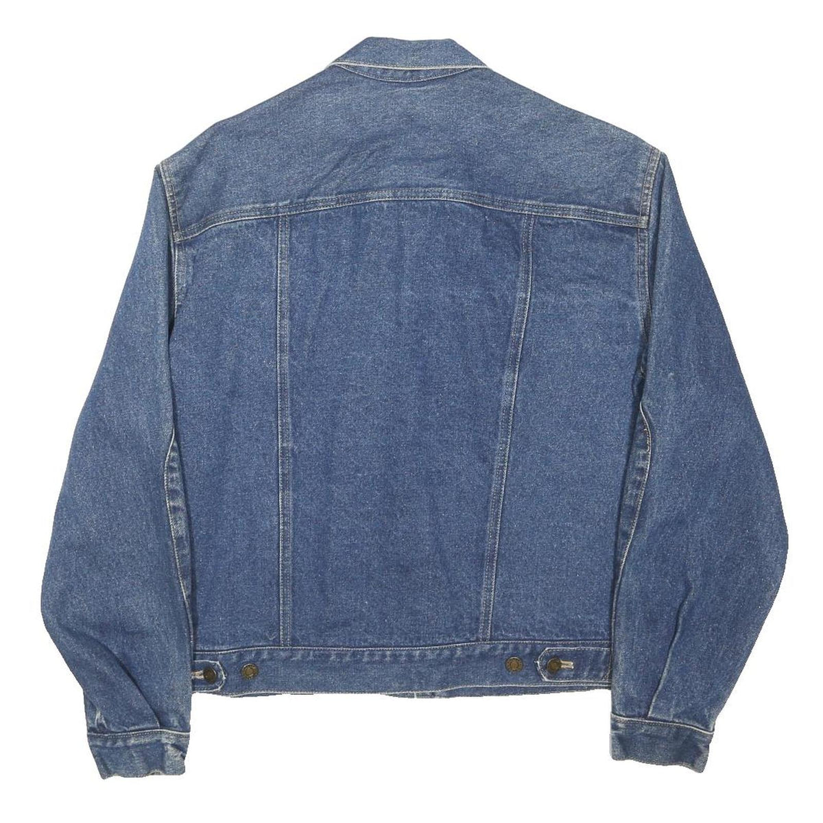 CALVIN KLEIN Trucker Mens Blue Denim Jacket L Cotton Blend Button Up