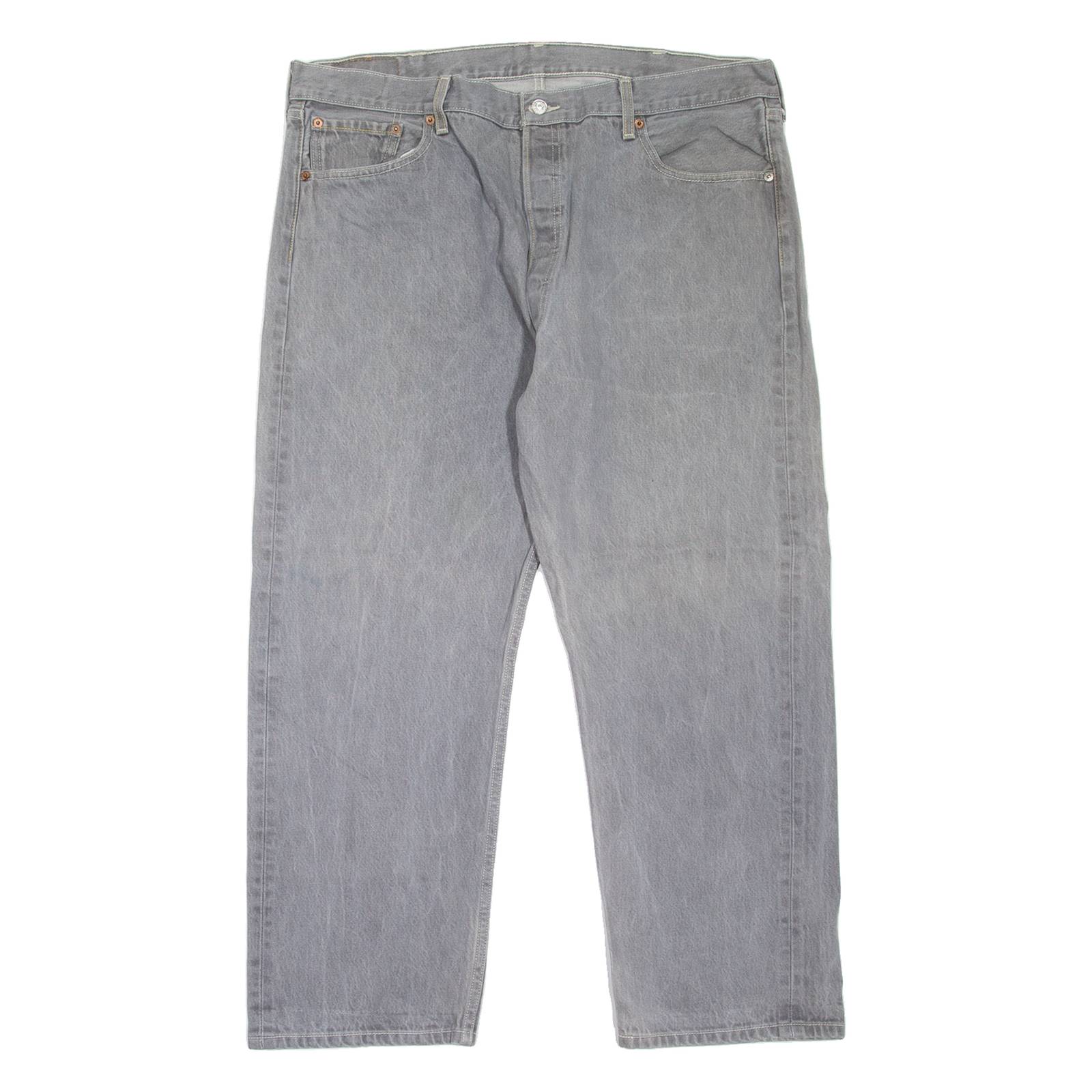 LEVI'S 501XX Jeans Mens Grey Regular Straight W39 L27