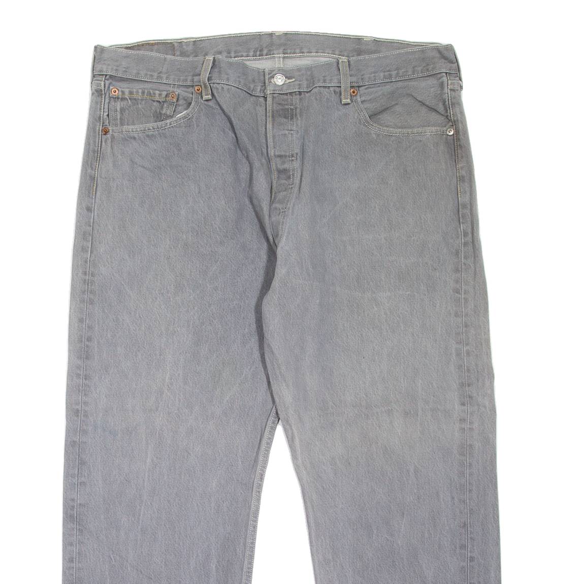 LEVI'S 501XX Jeans Mens Grey Regular Straight W39 L27