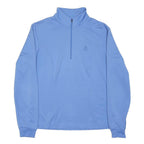 ODLO Womens Blue 1/4 Zip Sweatshirt S Lightweight Activewear Outdoor