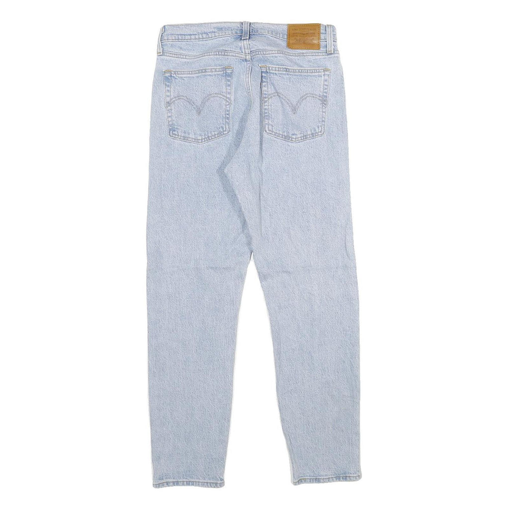 LEVI'S Wedgie Big E Womens Jeans Blue Regular Straight Denim Light W28 L28