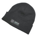 AMG Petaronas Mens Black Motorsport Beanie Cotton Blend Knit Logo Winter Hat S