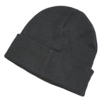 AMG Petaronas Mens Black Motorsport Beanie Cotton Blend Knit Logo Winter Hat S
