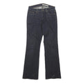 DKNY Womens Jeans Blue Regular Straight Denim Dark W31 L31 Button Cotton Blend