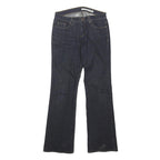 DKNY Womens Jeans Blue Regular Straight Denim Dark W31 L31 Button Cotton Blend