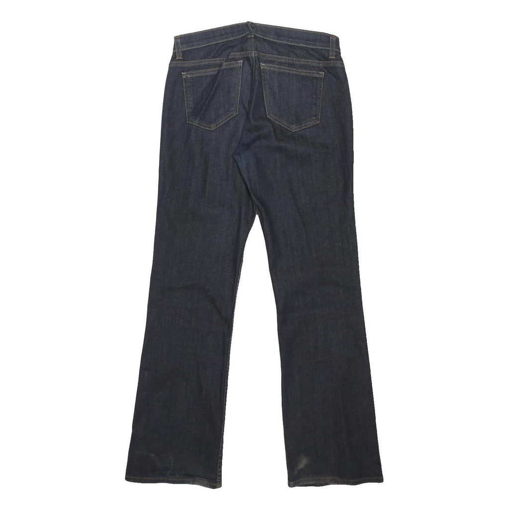 DKNY Womens Jeans Blue Regular Straight Denim Dark W31 L31 Button Cotton Blend