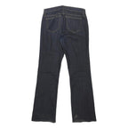 DKNY Womens Jeans Blue Regular Straight Denim Dark W31 L31 Button Cotton Blend