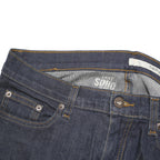 DKNY Womens Jeans Blue Regular Straight Denim Dark W31 L31 Button Cotton Blend