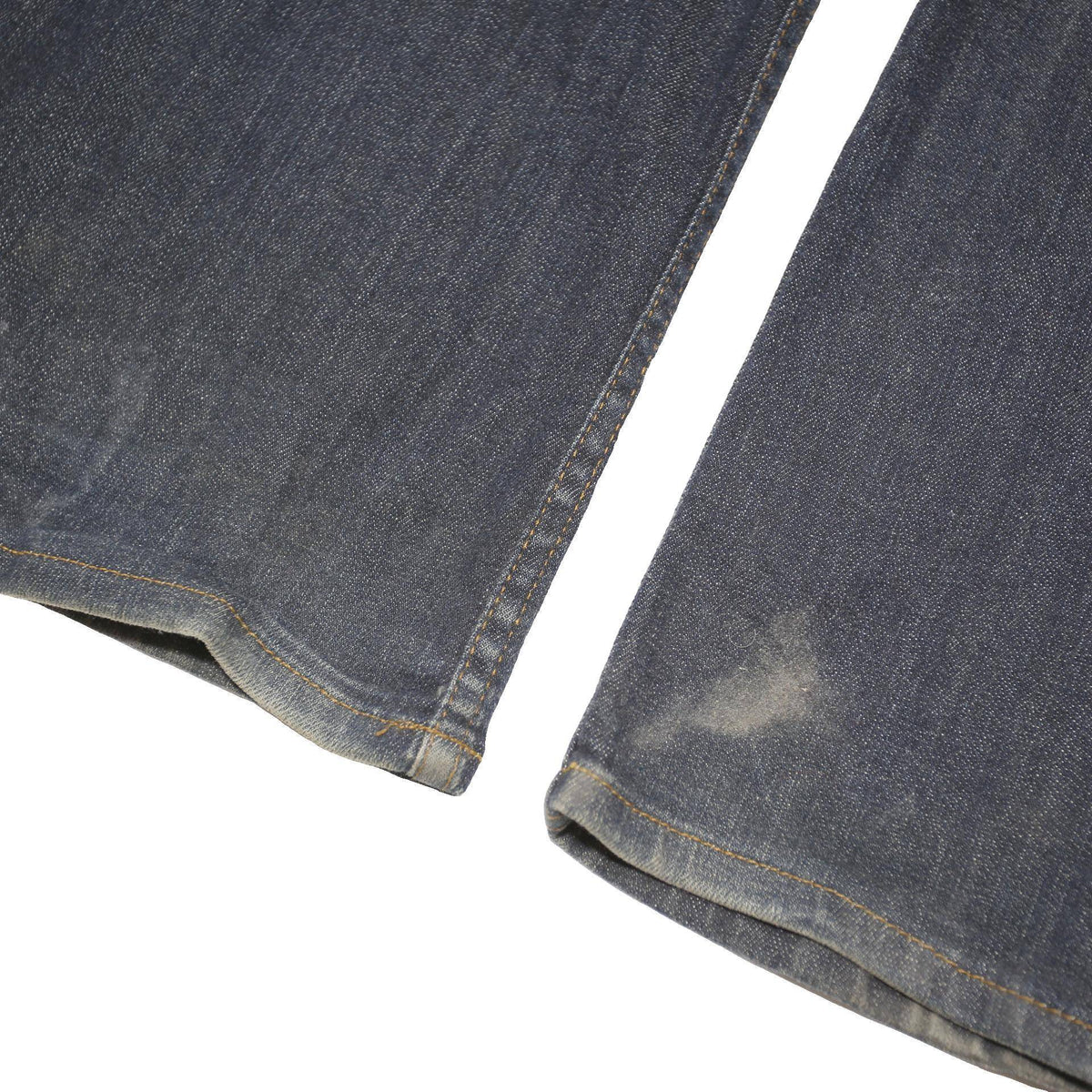 DKNY Womens Jeans Blue Regular Straight Denim Dark W31 L31 Button Cotton Blend