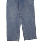 CARHARTT Mens Blue Regular Straight Denim Medium W36 L30 Cotton Blend Zip Jeans