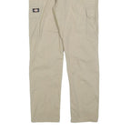 DICKIES Womens Cotton Blend Beige Slim Tapered Trousers W29 L29 Cargo Pockets