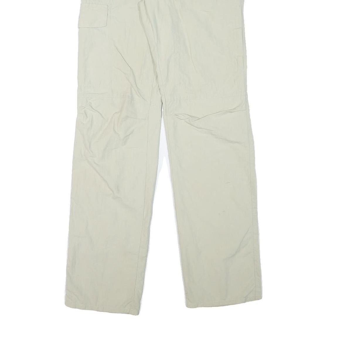 FJALLRAVEN Mens Polyester Blend Beige Regular Straight Trousers W29 L34 Outdoor