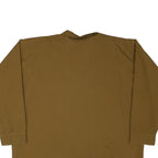 BLOND Mens Brown & Cream Button Jacket M Polyester Blend Stripe Casual Overshirt