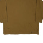 BLOND Mens Brown & Cream Button Jacket M Polyester Blend Stripe Casual Overshirt