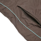 COLUMBIA Womens Brown & Blue Zip Jacket S Nylon Sport Outdoor Lightweight