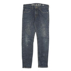 DICKIES Mens Slim Blue Denim Regular Fit Slim Leg Jeans W30 L30 Zip Fastening