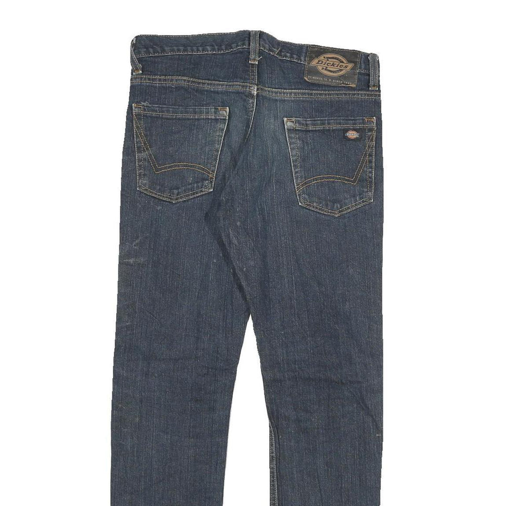 DICKIES Mens Slim Blue Denim Regular Fit Slim Leg Jeans W30 L30 Zip Fastening