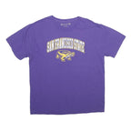 THE VICTORY Mens Purple San Francisco State Graphic T-Shirt XL Short Sleeve Crew