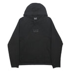 EA7 EMPORIO ARMANI Mens Black Hoodie M Cotton Blend Pull Over Stylish
