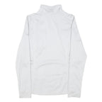 THE NORTH FACE Womens White Zip Jacket S Polyester Blend Plain Outdoor