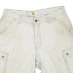 CARHARTT Mens Shorts Beige Cargo Relaxed Fit M W34 Workwear Pockets