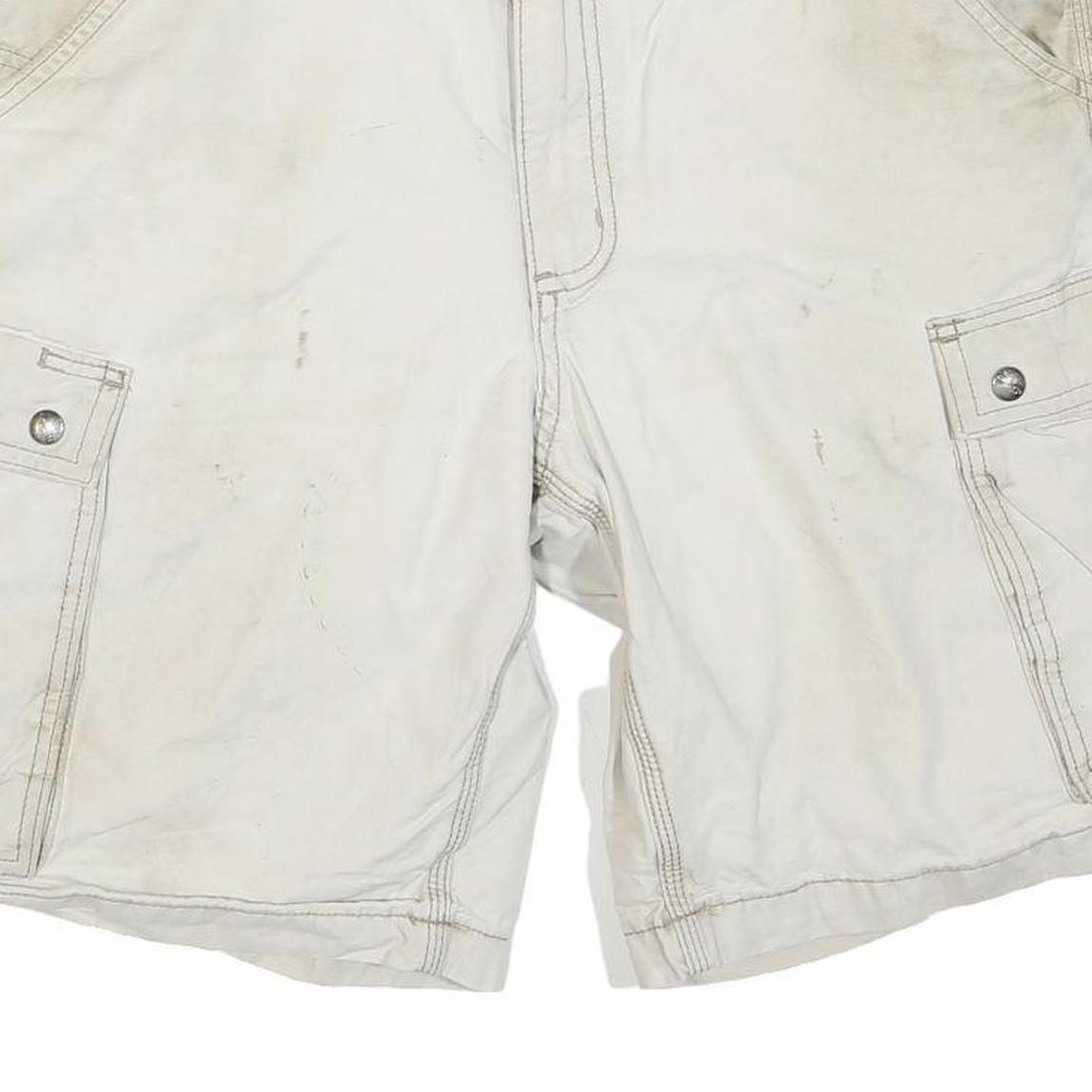 CARHARTT Mens Shorts Beige Cargo Relaxed Fit M W34 Workwear Pockets