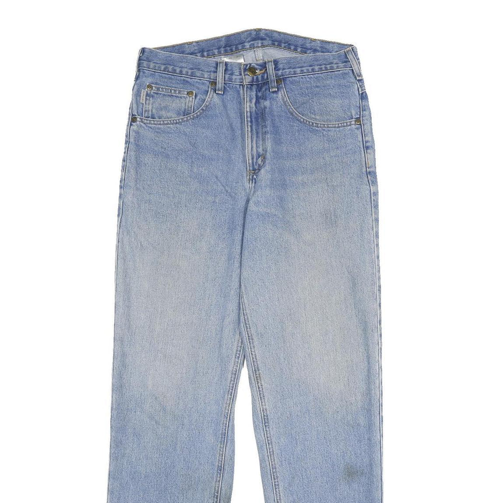 CARHARTT Mens Jeans Blue Relaxed Straight Denim Light W32 L34 Casual Workwear