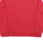 CALVIN KLEIN JEANS Womens Red Crew Neck M Logo Sweatshirt Cotton Blend