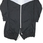 NIKE Womens Black & White Outdoor Jacket M Nylon Colourblock Zip Hooded