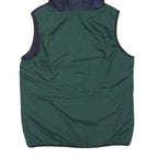 FILA Mens Blue Green & White Hooded Jacket XS Polyester Blend Colourblock Zip