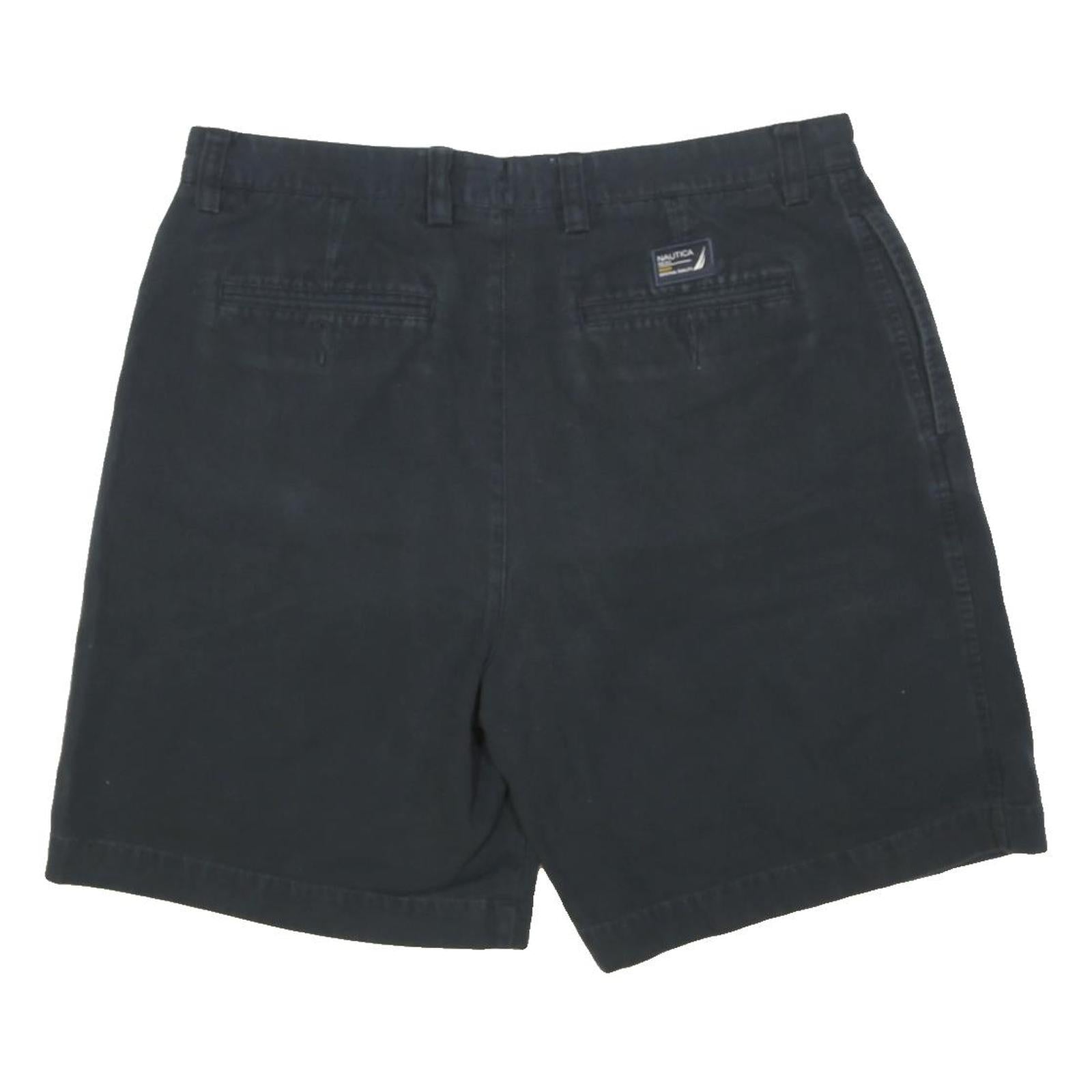 NAUTICA Mens Shorts Black Casual Plain L W36 Comfortable Stylish