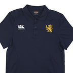 CANTERBURY Mens Blue Short Sleeve Polo XS Embroidered Crest Sports Shirt