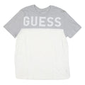 GUESS Mens Grey & White Logo Graphic T-Shirt XL Short Sleeve Crew Neck Casual