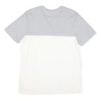 GUESS Mens Grey & White Logo Graphic T-Shirt XL Short Sleeve Crew Neck Casual