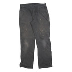 DICKIES Mens Cotton Blend Black Regular Fit Straight Leg Trousers W32 L32