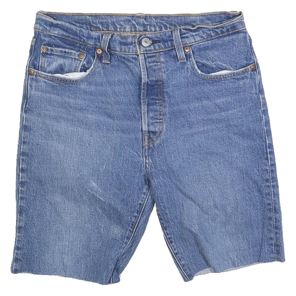 LEVI'S Womens Denim Blue Cotton Casual Shorts Size S W28 Classic Fit
