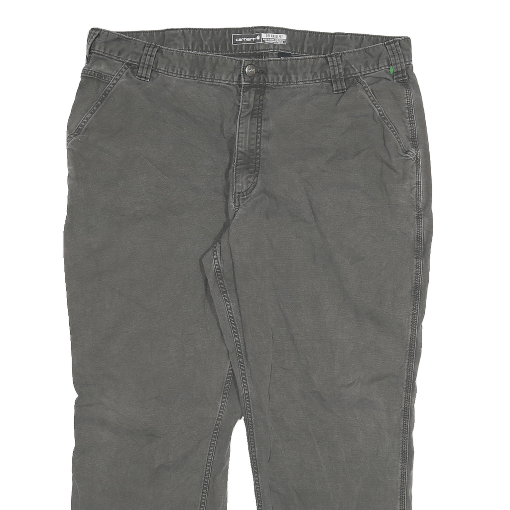 CARHARTT Mens Jeans Grey Relaxed Fit Straight Denim W42 L26 Workwear Casual