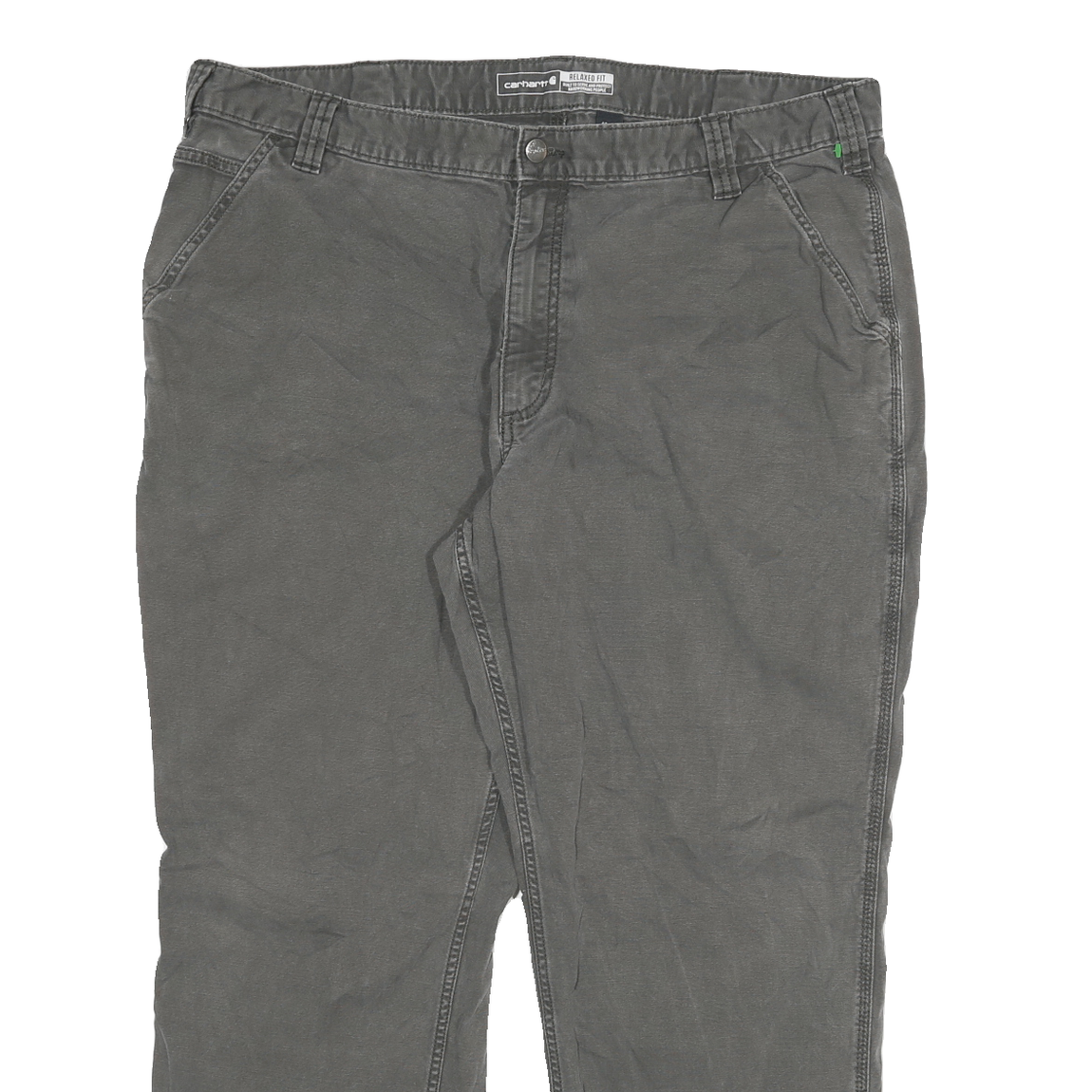 CARHARTT Mens Jeans Grey Relaxed Fit Straight Denim W42 L26 Workwear Casual