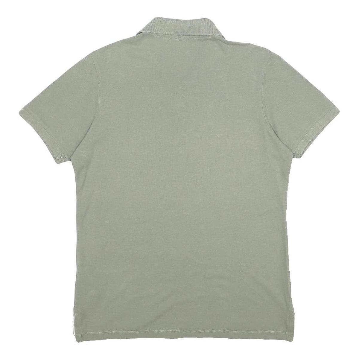 DIADORA Womens Green Short Sleeve Plain Polo Shirt M Cotton Casual Sportswear