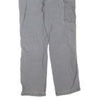 CARHARTT Mens Grey Regular Fit Straight Leg Cotton Blend Trousers W34 L32
