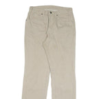 DICKIES Mens Jeans Beige Regular Straight Denim W30 L33 Zip Cotton Blend