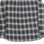 JACHS Mens Black & White Plaid Cotton Shirt 2XL Long Sleeve Button Front Classic