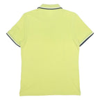 DIADORA Mens Yellow Polo Shirt S Cotton Short Sleeve Basic Sport Casual