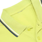 DIADORA Mens Yellow Polo Shirt S Cotton Short Sleeve Basic Sport Casual