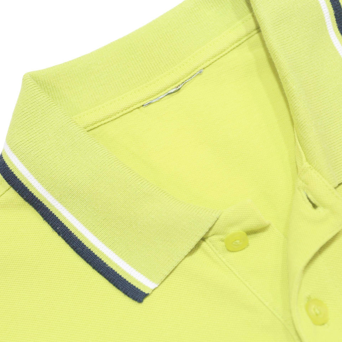 DIADORA Mens Yellow Polo Shirt S Cotton Short Sleeve Basic Sport Casual
