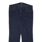 CHAPS Womens Jeans Blue Regular Straight Denim Dark W36 L28 Classic Zip